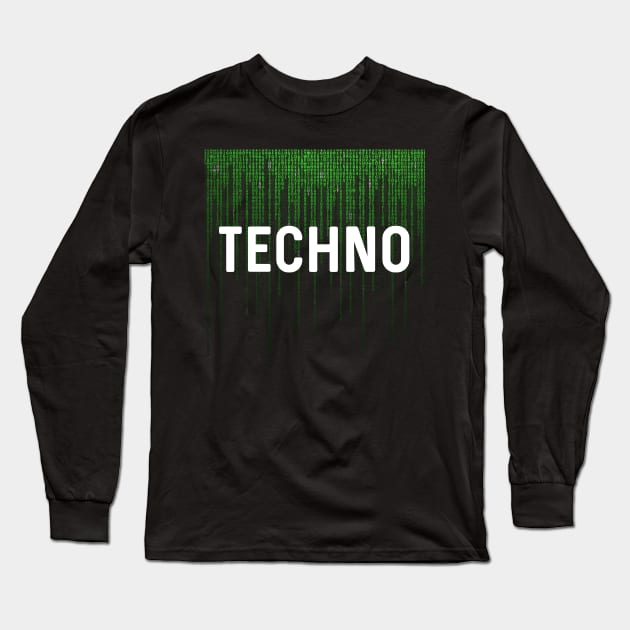 Techno Matrix Long Sleeve T-Shirt by Raw Designs LDN